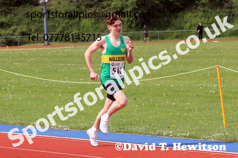 800 metres, 2026 North Eastern Track and Field Champs, Shildon, County Durham. Photo: David T. Hewitson/Sports for All Pics